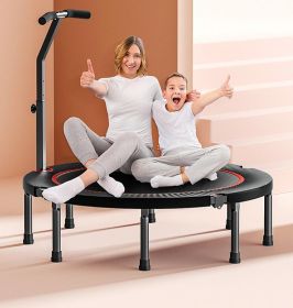 Mini Trampoline for Adults;  Safety Indoor Rebounder Trampoline for Kids;  Folding Small Trampoline with Storage Bag for Home Exercise Fitness;  Max L