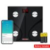 5 Core Scale for Body Weight Battery Power Smart Digital Most Accurate Fat Loss Machine Pesas Para Pesar Personas w App Sync - BBS DOT B BLK