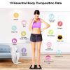 5 Core Scale for Body Weight Battery Power Smart Digital Most Accurate Fat Loss Machine Pesas Para Pesar Personas w App Sync - BBS DOT B BLK