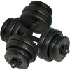 Folding Weight Bench Dumbbell Barbell Set Home Gym