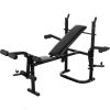 Folding Weight Bench Dumbbell Barbell Set Home Gym