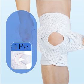 Order A Size Up; 1pc Sports Kneepad; Men And Women Pressurized Elastic Knee Pads; Arthritis Joints Protector; Fitness Gear Volleyball Brace Protector (Color: White, size: L)