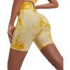 High Waist Workout Shorts for Women Seamless Tie-Dye Butt Lifting Short Gym Running Active Exercise Fitness Yoga Shorts