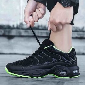 Running Shoes Breathable Men's Sneakers Fitness Air Shoes Cushion Outdoor Brand Sports Platform Mens Sneakers Zapatos De Mujer (Color: 0138 black green, size: 43)