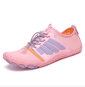 New couple fitness sneakers beach swimming shoes multifunctional outdoor shoes (Color: Pink, size: 35)