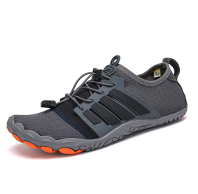 New couple fitness sneakers beach swimming shoes multifunctional outdoor shoes (Color: Dark grey, size: 35)