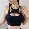 New Sexy Women's Sports Bra Top Women Tight Elastic Gym Sport Yoga Bras Bralette Crop Top Chest Pad Removable 13 Colors