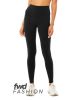 FWD Fashion Ladies' High Waist Fitness Leggings - BLACK - XS