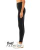 FWD Fashion Ladies' High Waist Fitness Leggings - BLACK - XS