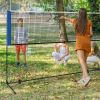 Folding Indoor & Outdoor Portable Badminton Net Set